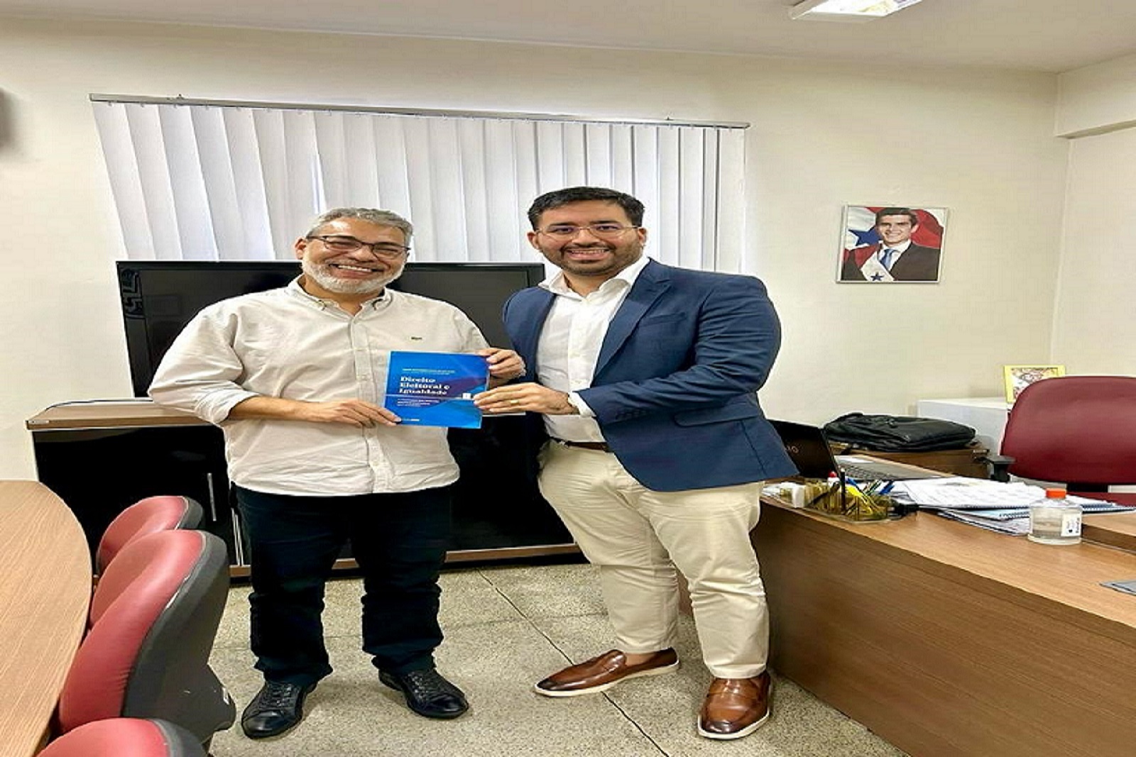 Encontro do Ouvidor Geral do Estado com o advogado leitoralista e membro fundador da ABRADEP.  