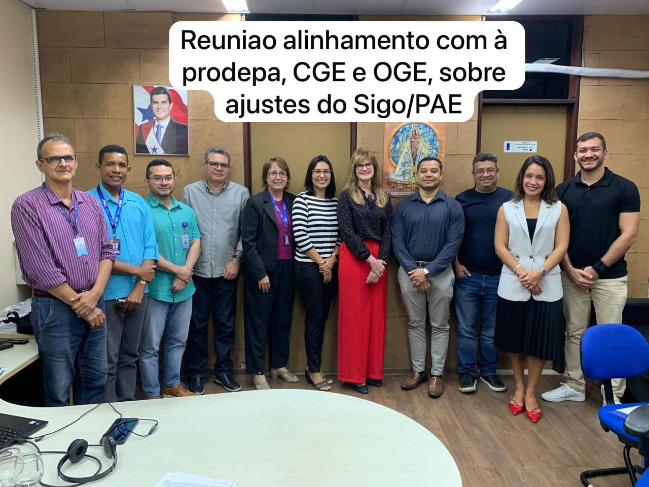 Reunião de alinhamento ajustes SIGO/PAE 