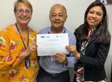 Entrega de certificados após o treinamento do SIGO a JUCEPA