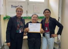 Entrega de certificados após o treinamento do SIGO a SEJU