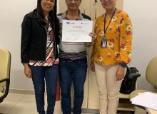 Entrega de certificados após o treinamento do SIGO a SEPLAD